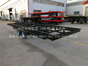 双层木屋框架拖车